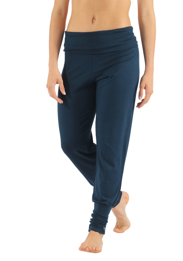 Wide Band Viscose Harem Pants
